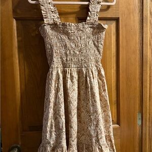 Madewell women’s medium Cream Patterned Dress